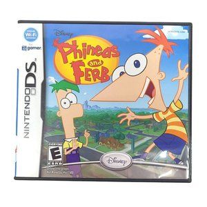 Nintendo DS Disney Phineas And Ferb Jewel Case Complete Manual Tested Works